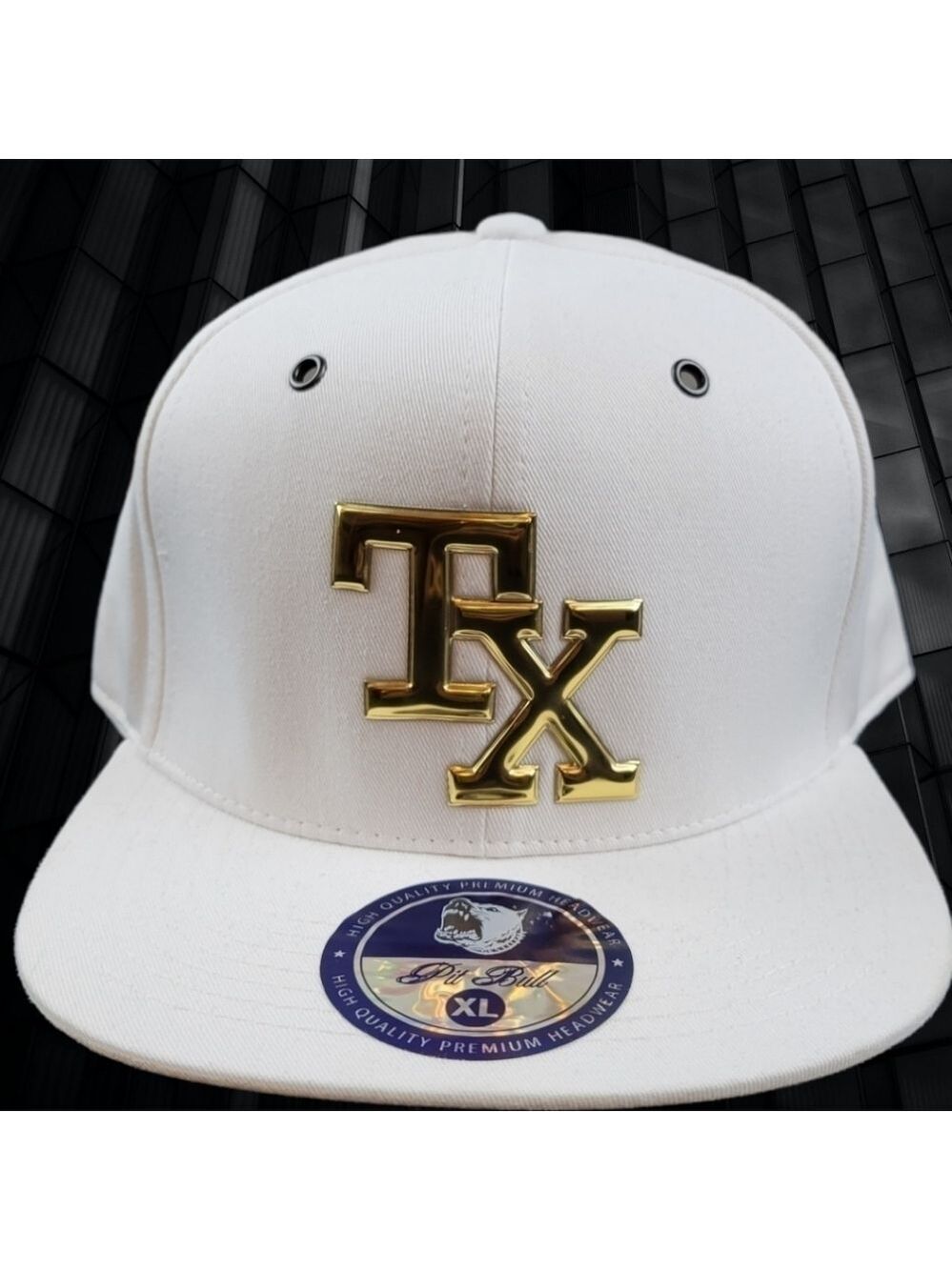Texas Snapback White Hat (Pitbull)